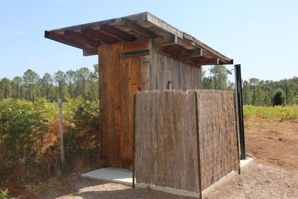Cabane Au Coeur De La Foret Des Landes De Gascogne Belin-Beliet Ngoại thất bức ảnh